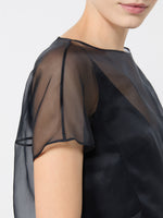 max mara boxy, silk organza blouse for women