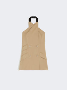 max mara wool and silk poplin sleeveless jacket for women