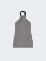 Gabardine Wool Sleeveless Jacket for Women - Medium Grey - Max Mara UAE
