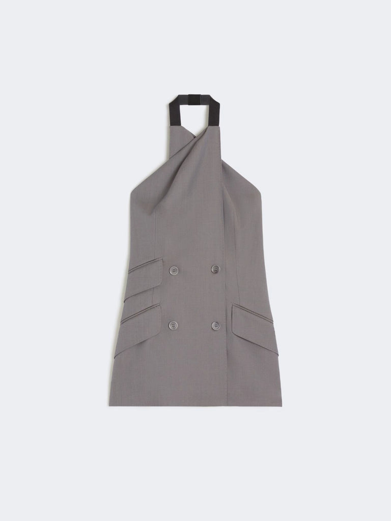 max mara gabardine wool sleeveless jacket