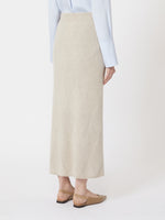 Argyle cashmere yarn skirt