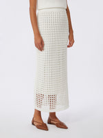 Mesh cotton skirt