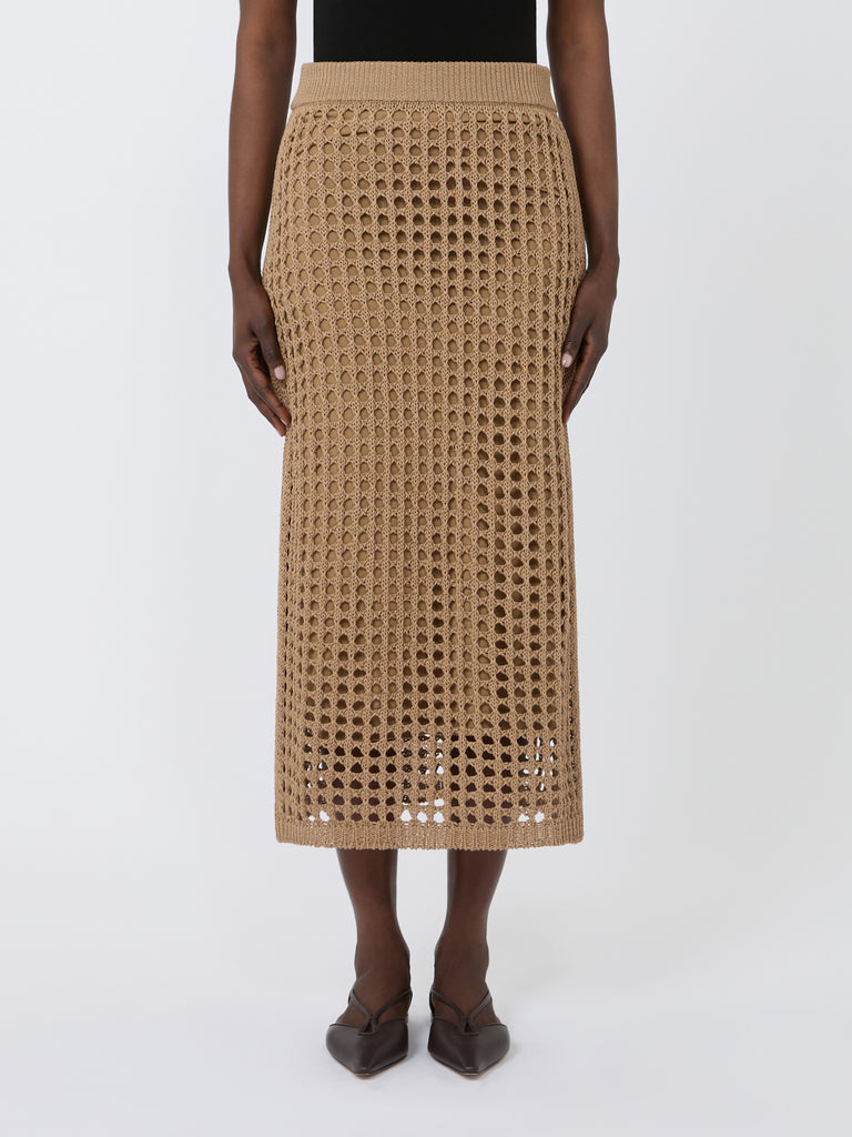 max mara mesh cotton skirt for women