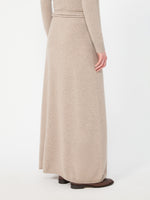 max mara long cashmere yarn skirt for women