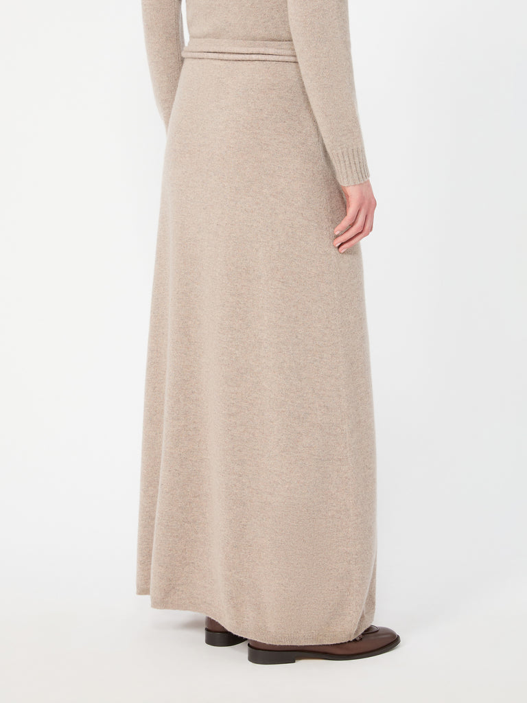 max mara long cashmere yarn skirt