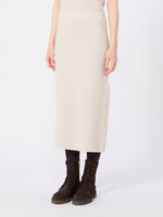 max mara wool and cashmere yarn pencil skirt for women
