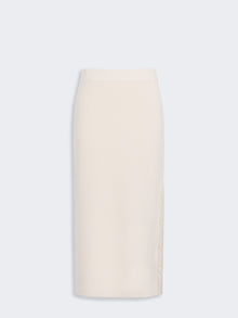 Wool And Cashmere Yarn Pencil Skirt for Women - Beige - Max Mara UAE
