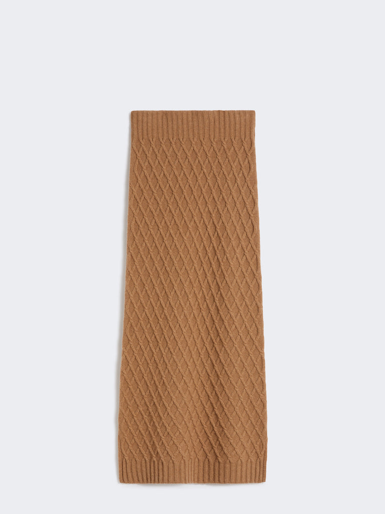 Camel yarn skirt