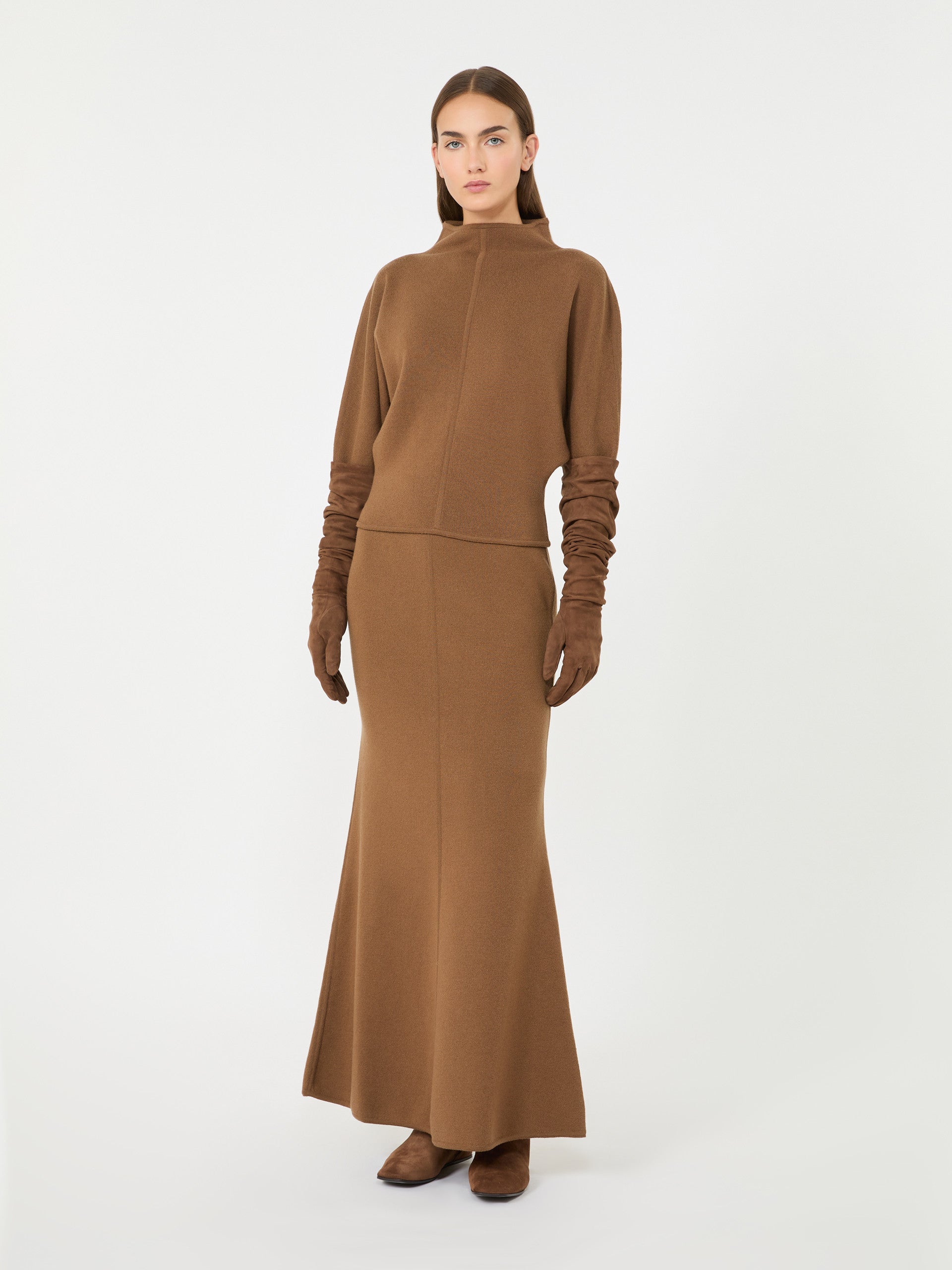 max mara wool and cashmere yarn skirt for women