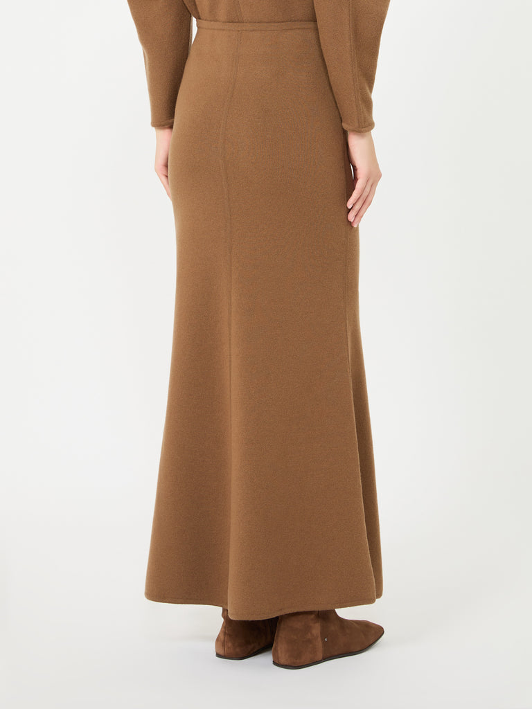 max mara wool and cashmere yarn skirt