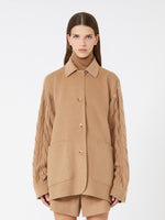 Camel yarn overshirt