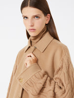 Camel yarn overshirt