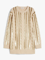 Short Wool And Cashmere Dress for Women - Albino - Max Mara UAE