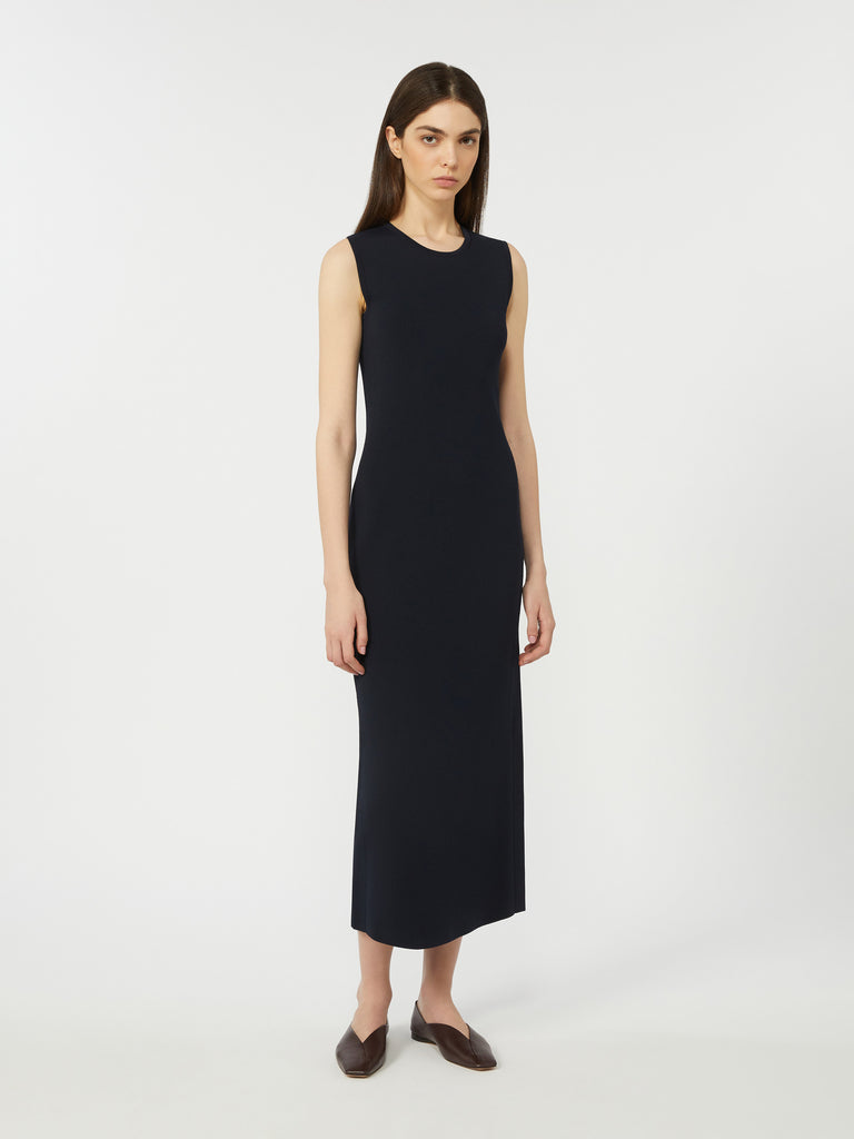 max mara viscose crêpe sheath dress