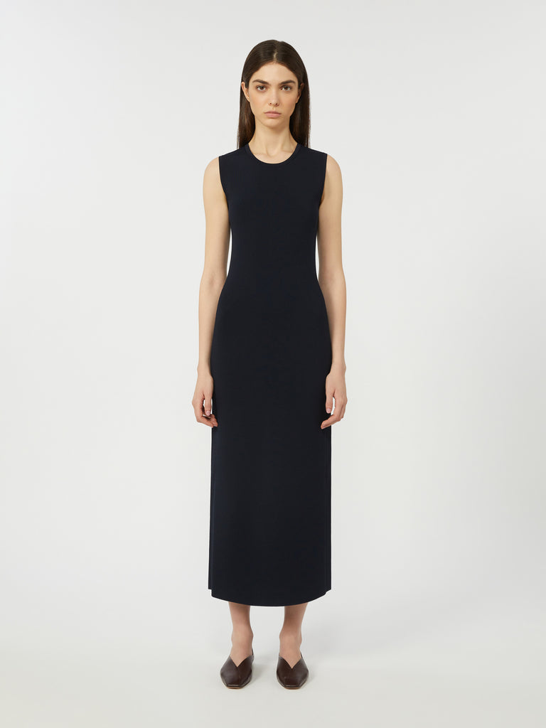 max mara viscose crêpe sheath dress