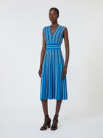 max mara sleeveless viscose yarn dress for women