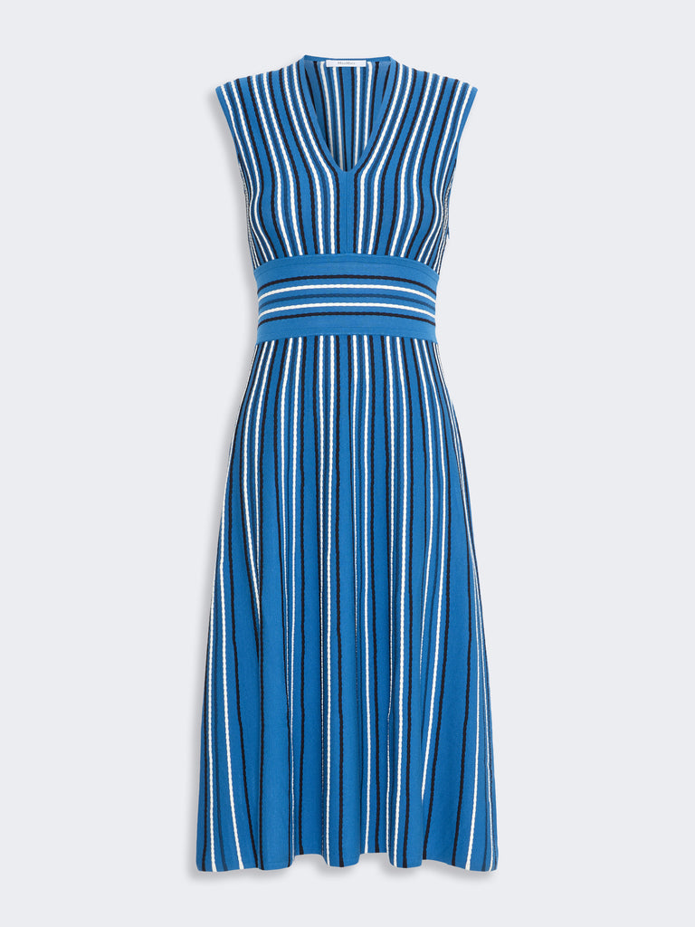 max mara sleeveless viscose yarn dress
