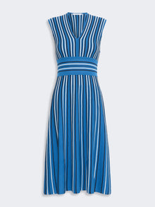 Sleeveless Viscose Yarn Dress for Women - Ocean - Max Mara UAE