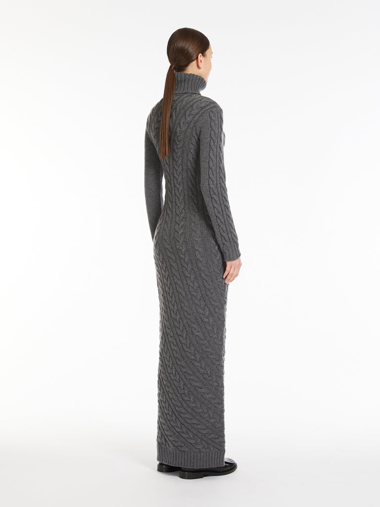 Wool and cashmere slim-fit dress