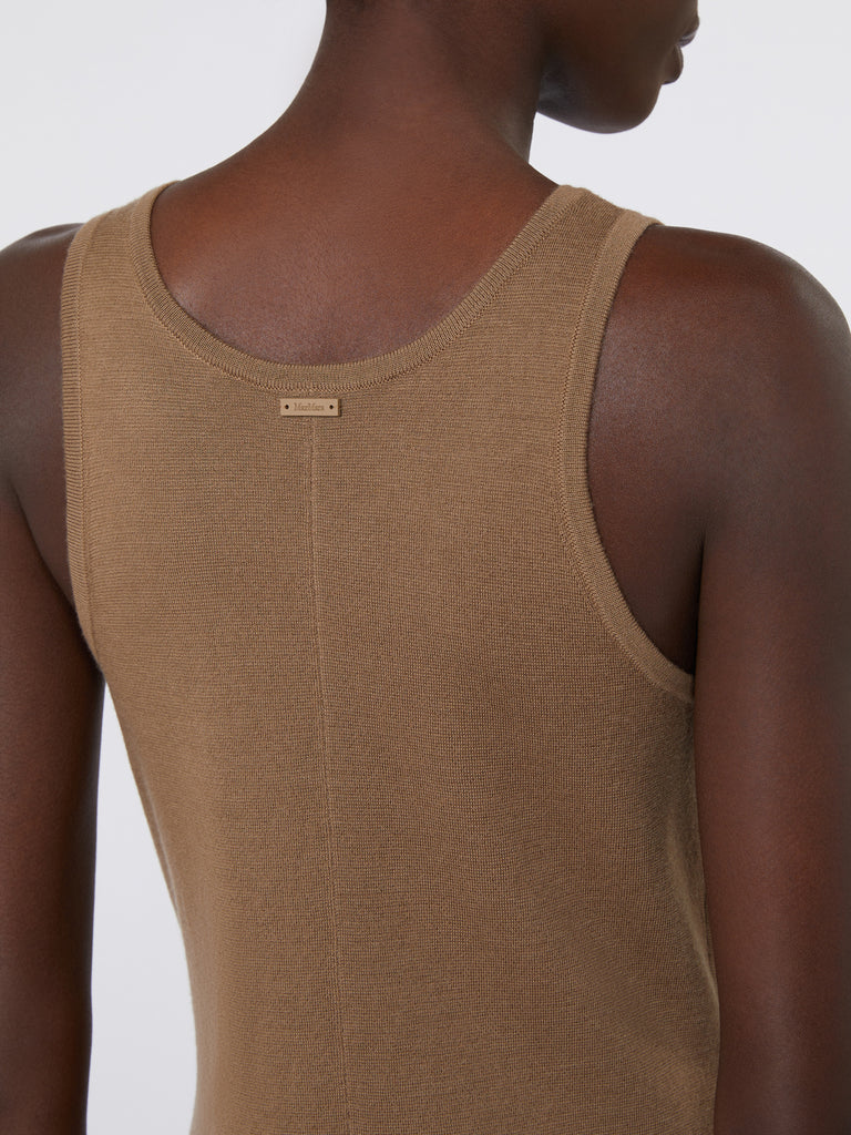 max mara slim-fit wool dress