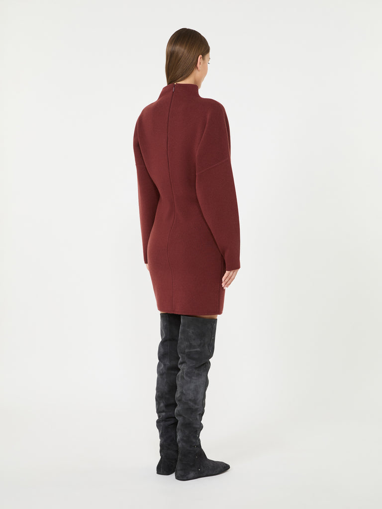 max mara short wool and cashmere yarn dress