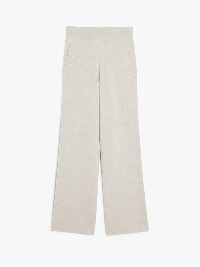 max mara wide-leg wool yarn trousers