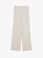 Wide-Leg Wool Yarn Trousers for Women - Sand - Max Mara UAE