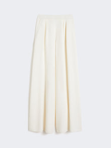 Wide-Fit Wool Trousers for Women - Silk - Max Mara UAE