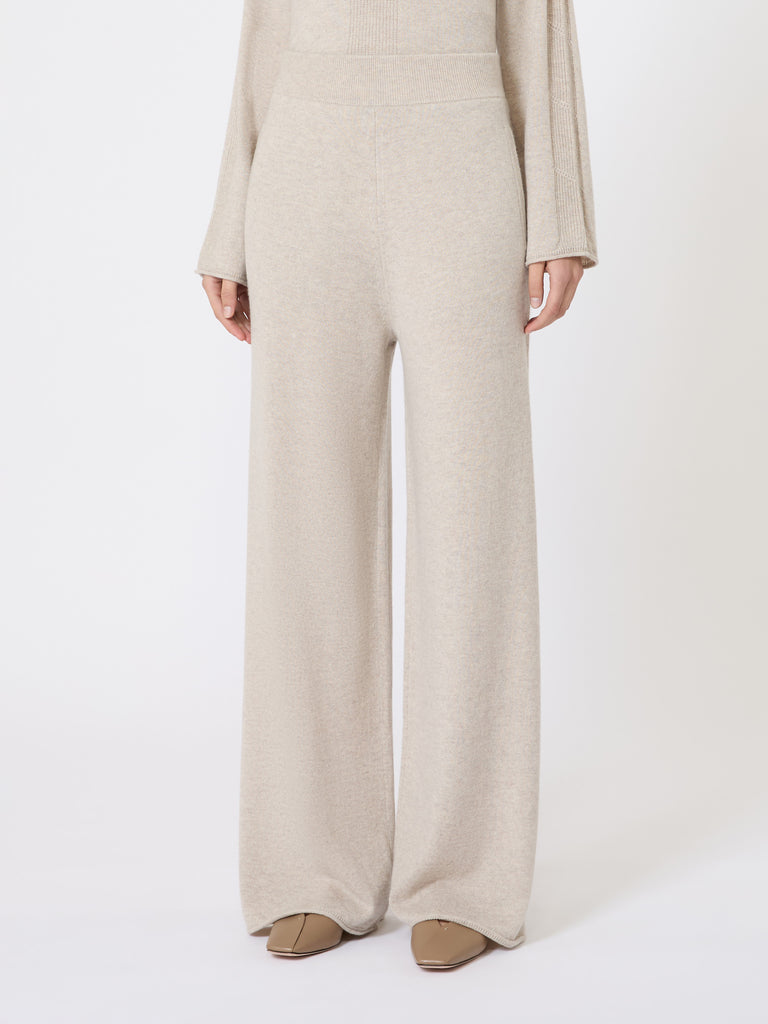 Cashmere yarn trousers