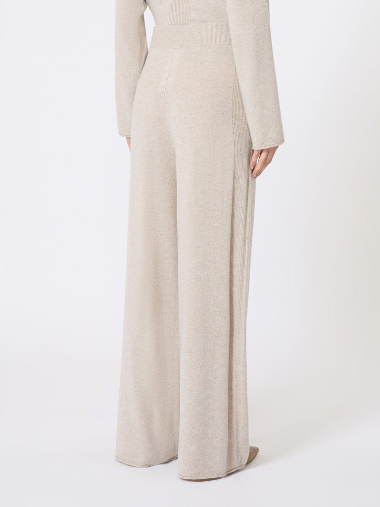 Cashmere yarn trousers