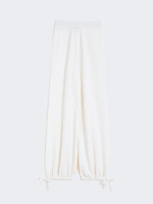 Wool yarn trousers