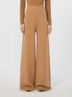 Wool And Cashmere Trousers for Women - Camel - Max Mara UAE