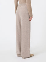 max mara wide cashmere yarn trousers for women