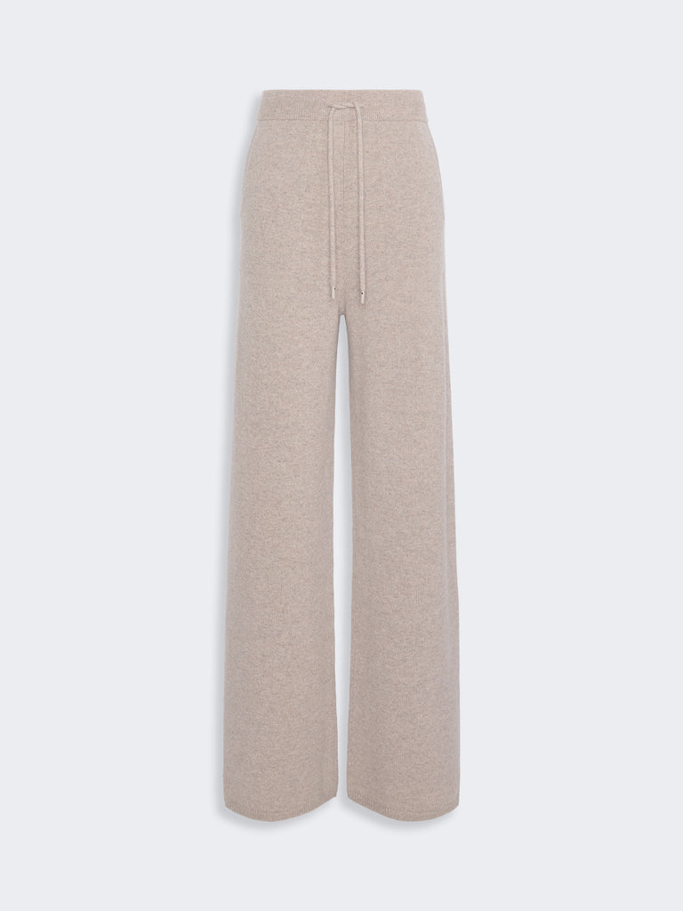 max mara wide cashmere yarn trousers