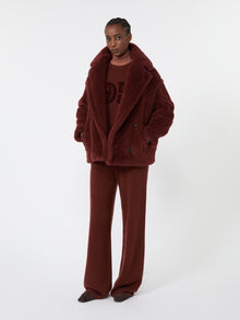 max mara wide cashmere yarn trousers for women