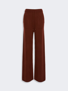 max mara wide cashmere yarn trousers for women
