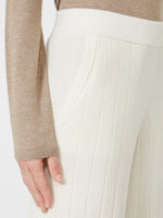 Cashmere Jogging Trousers for Women - White - Max Mara UAE