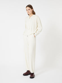 Cashmere Jogging Trousers for Women - White - Max Mara UAE