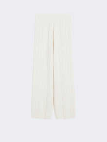 Cashmere Jogging Trousers for Women - White - Max Mara UAE