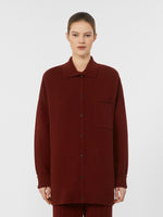 Wool And Cashmere Shirt Jacket for Women - Raspberry - Max Mara UAE