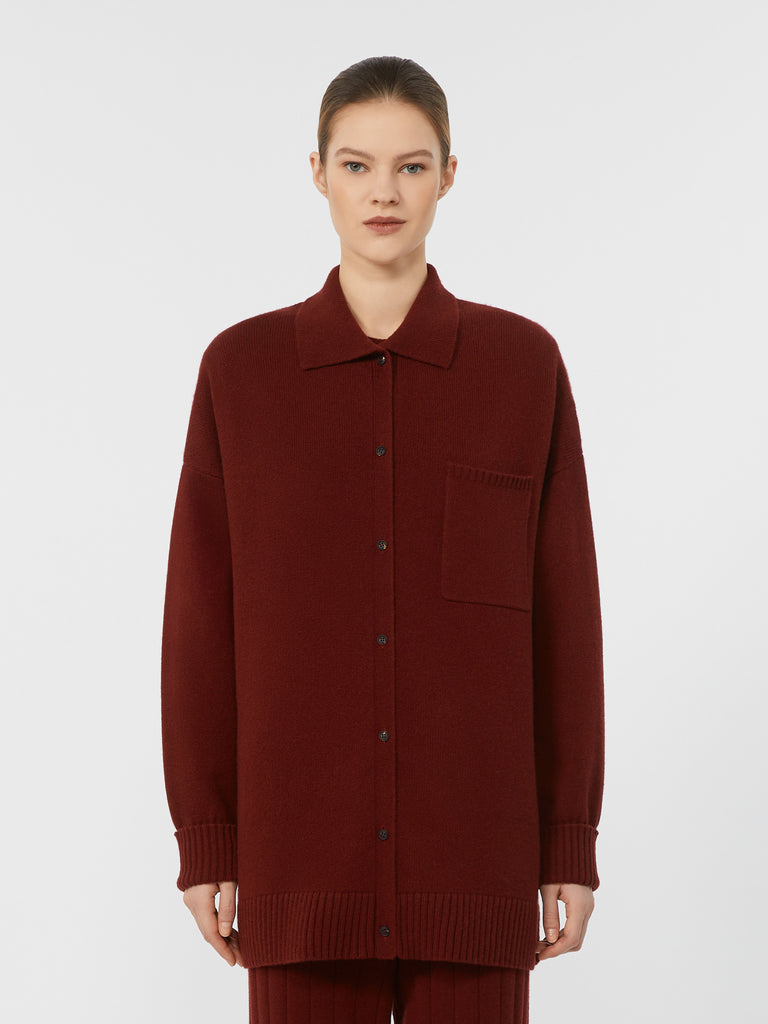 max mara wool and cashmere shirt jacket