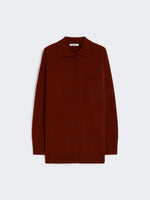 Wool And Cashmere Shirt Jacket for Women - Raspberry - Max Mara UAE
