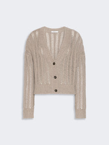 max mara open-knit cashmere boxy cardigan for women