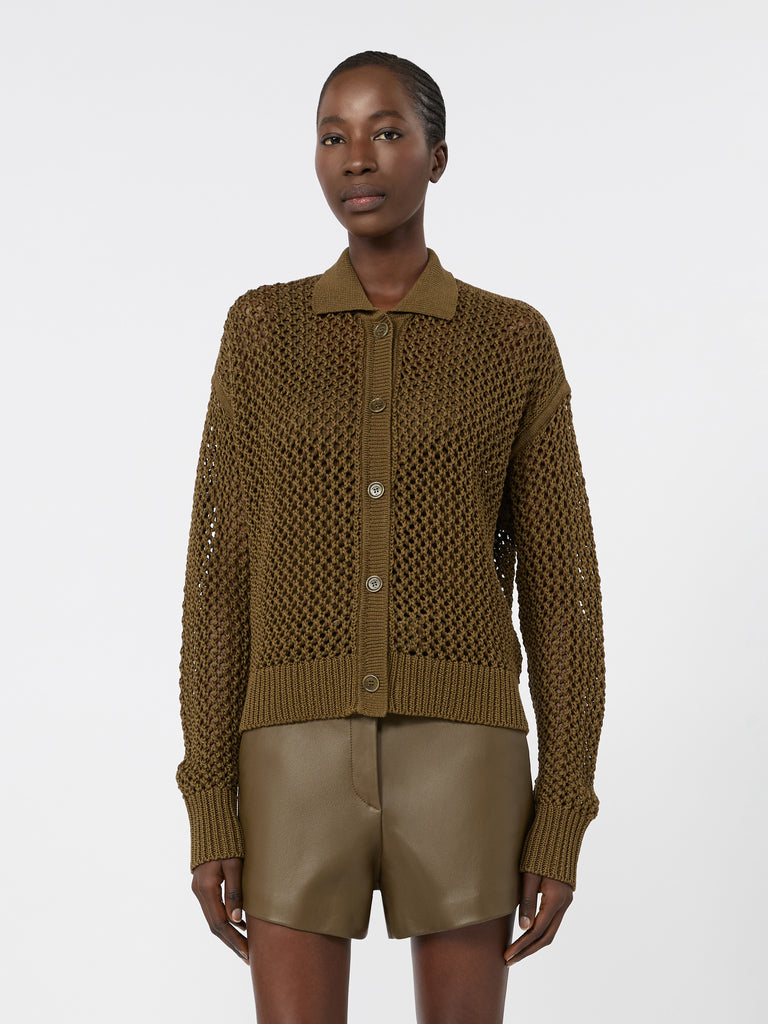 max mara cotton cordonnet cardigan