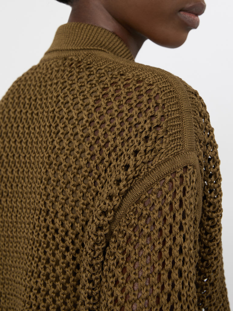max mara cotton cordonnet cardigan
