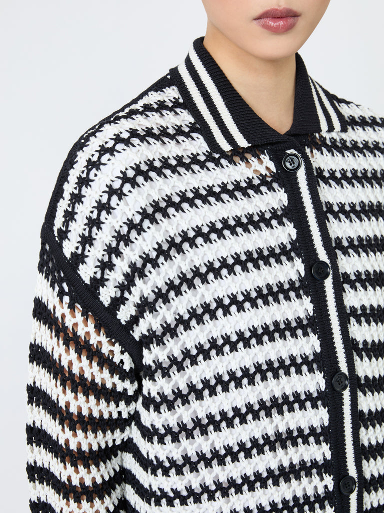 max mara cotton cordonnet cardigan