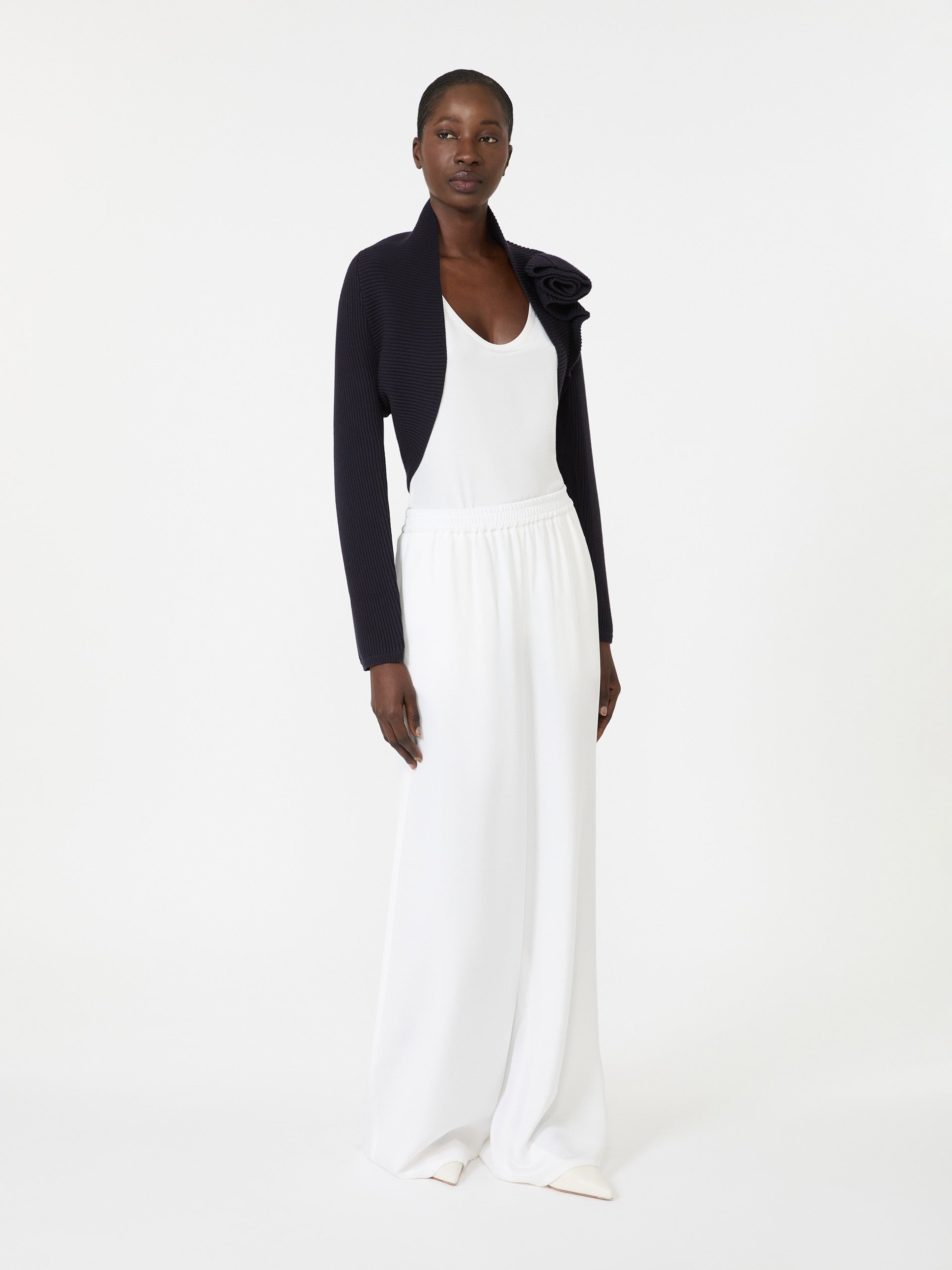 max mara viscose yarn shrug for women