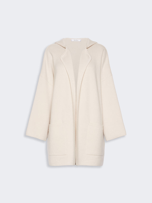 max mara wool and cashmere hooded cardigan for women