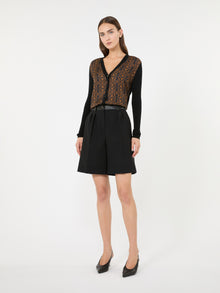 max mara printed wool and silk yarn cardigan for women