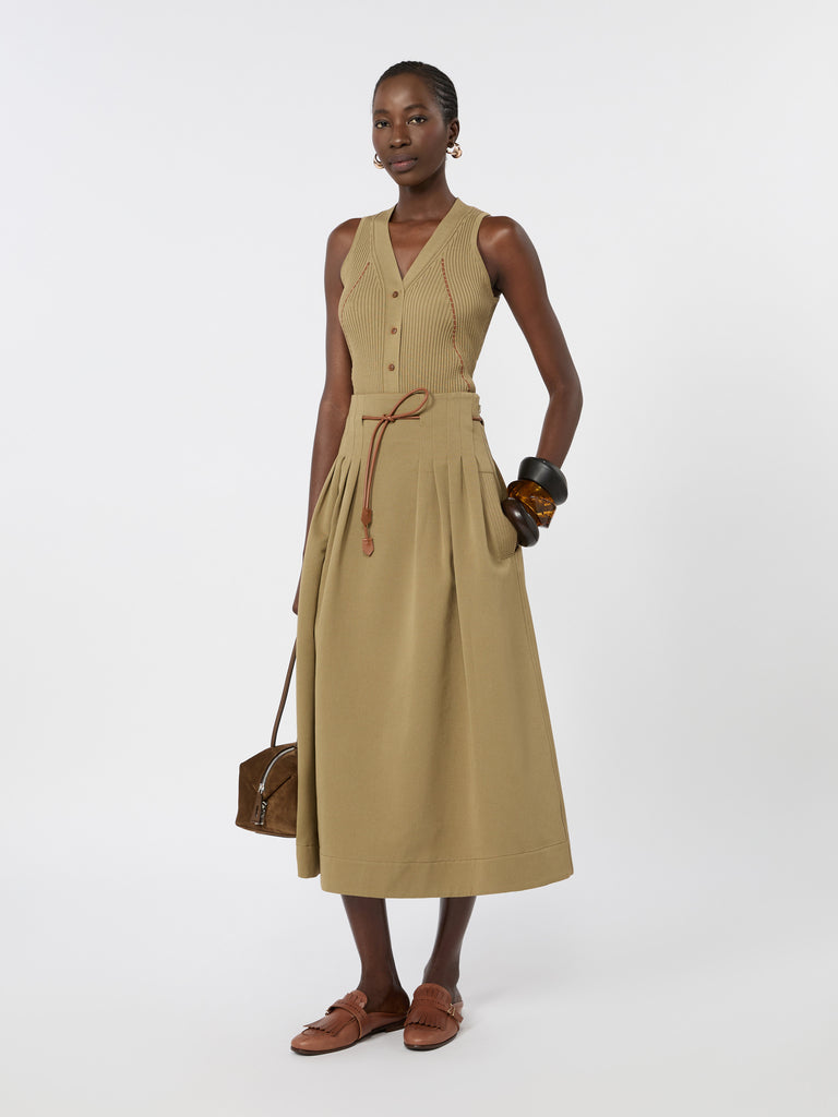 max mara cotton and viscose yarn gilet